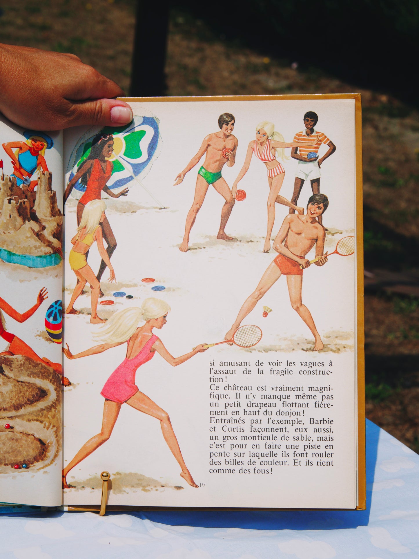 Livre illustré vintage « Les joyeuses vacances de Barbie » (Années 70) – Éditions Whitman / Hachette