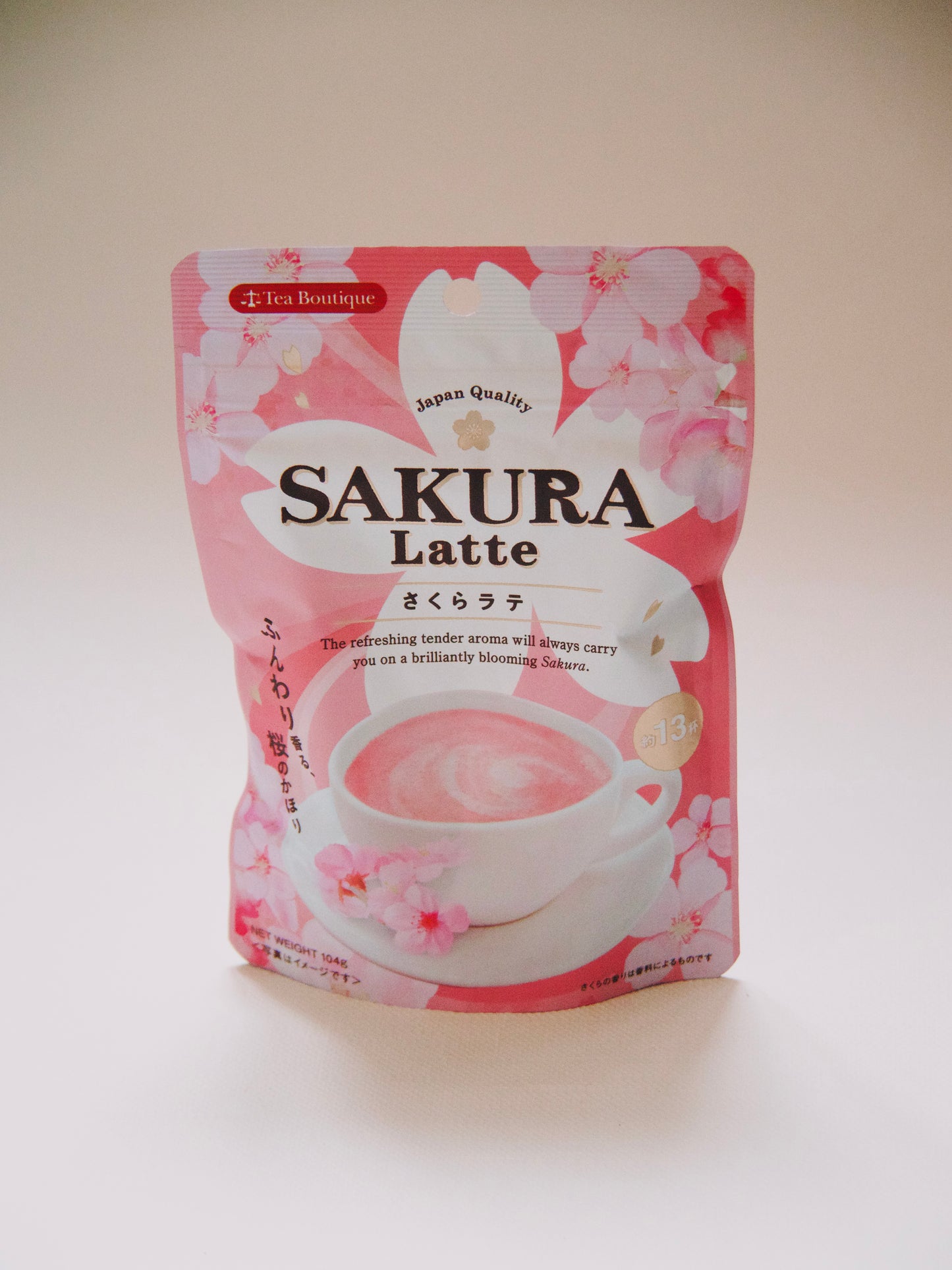 Préparation pour latte aux fleurs de cerisiers