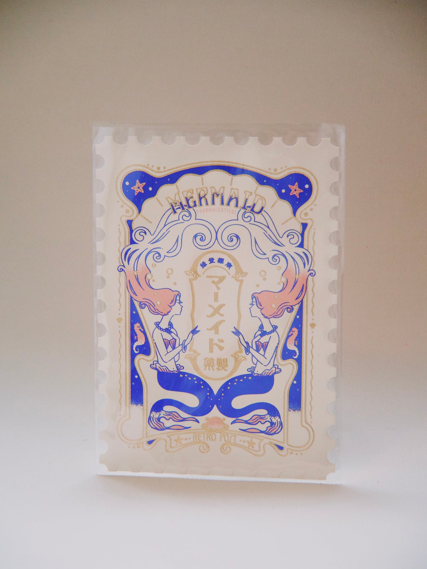 Carte postale Ob1toy x ROKKAKU - Mermaid