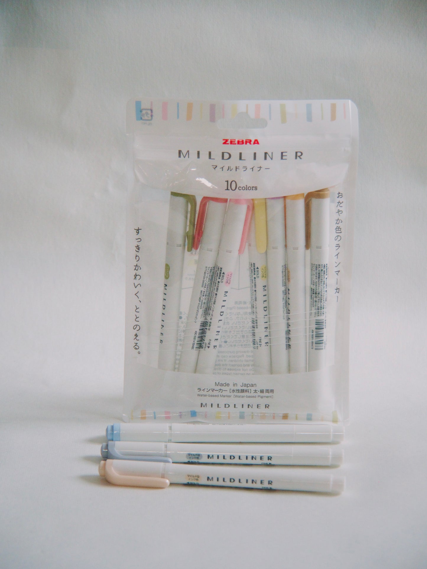 Mildliners Zebra - 10 feutres made in Japan