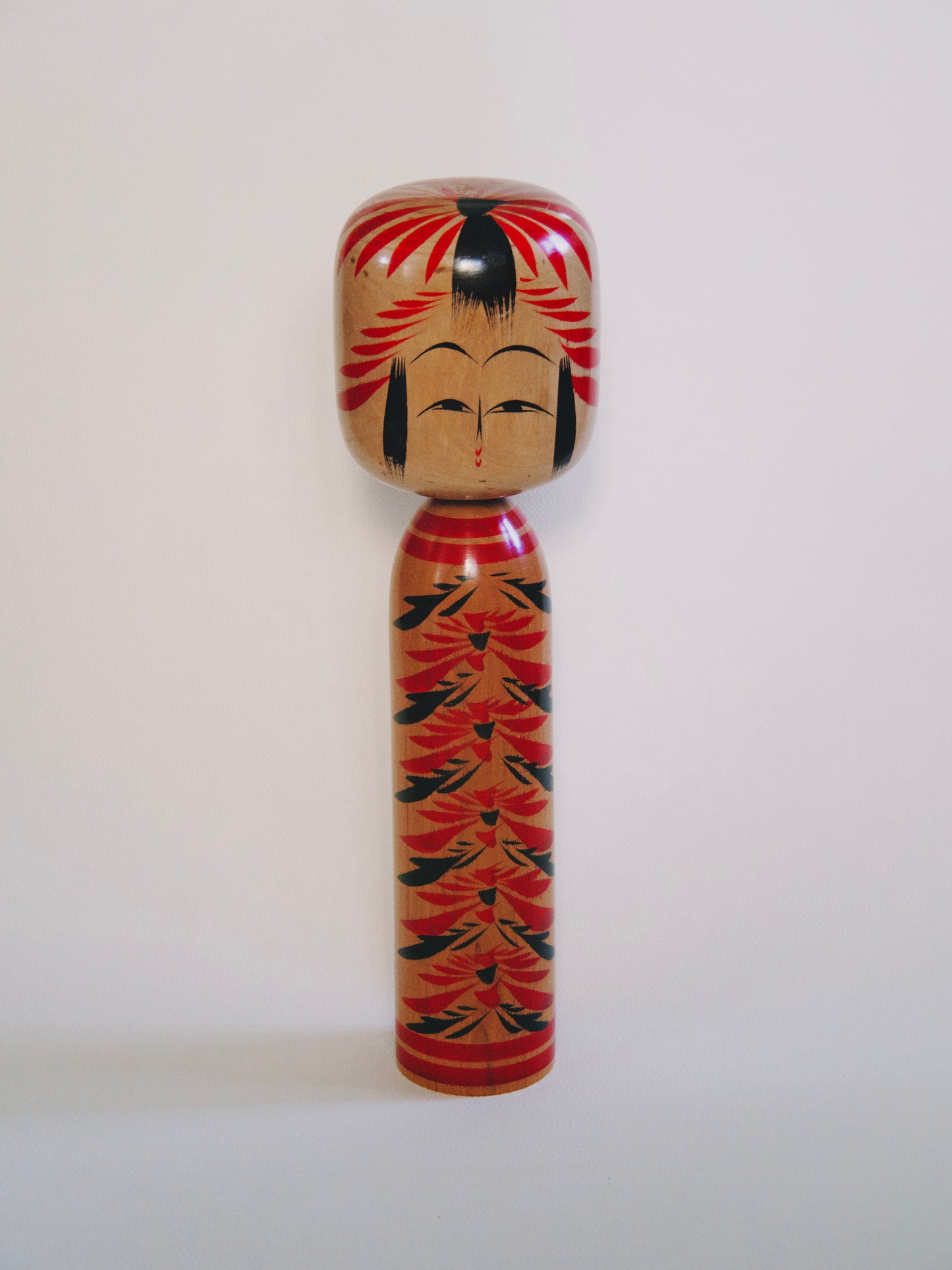 Authentique poupée japonaise Kokeshi grande taille 30 cm