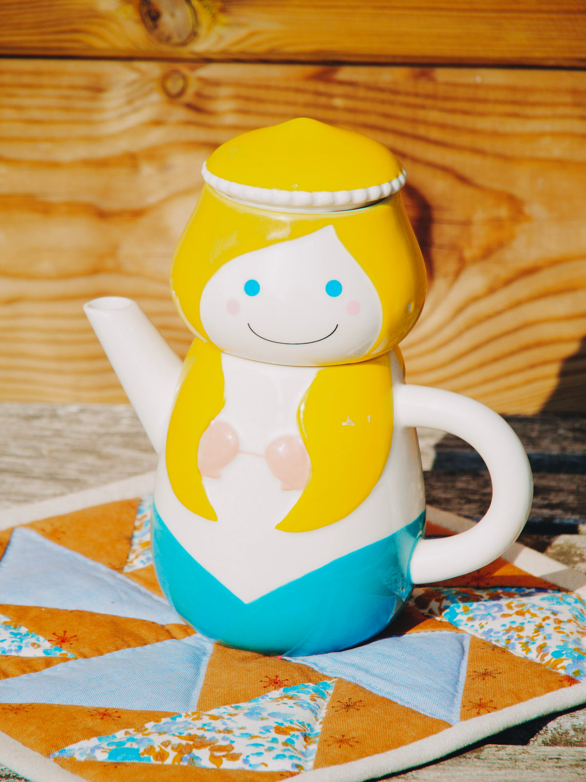 Set "Tea for One" empilable en céramique / Sirène