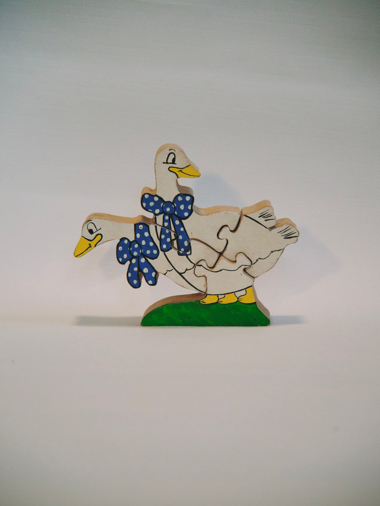 Mini puzzle oies vintage