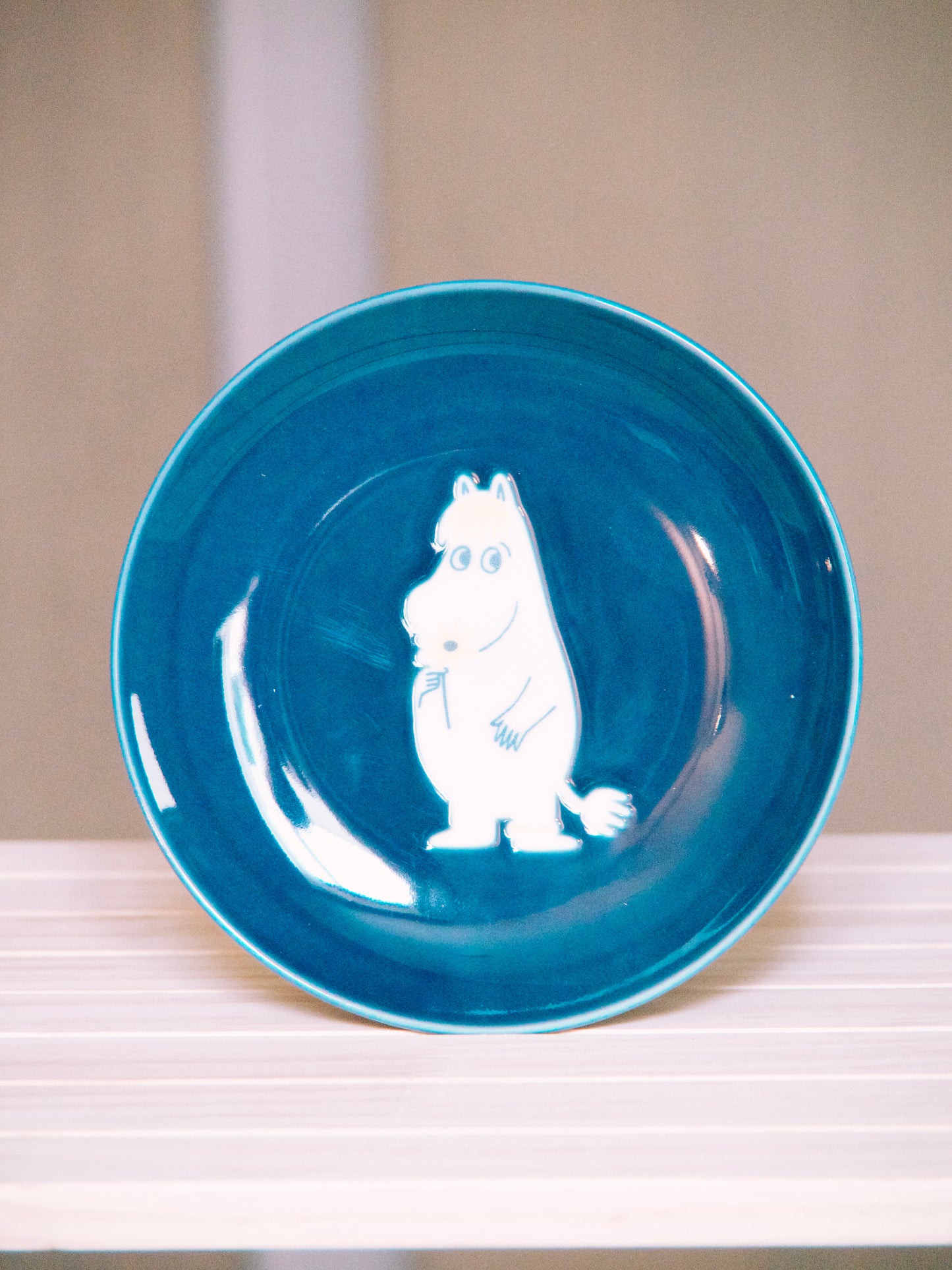 Lot 4 assiettes à dessert Moomin en céramique