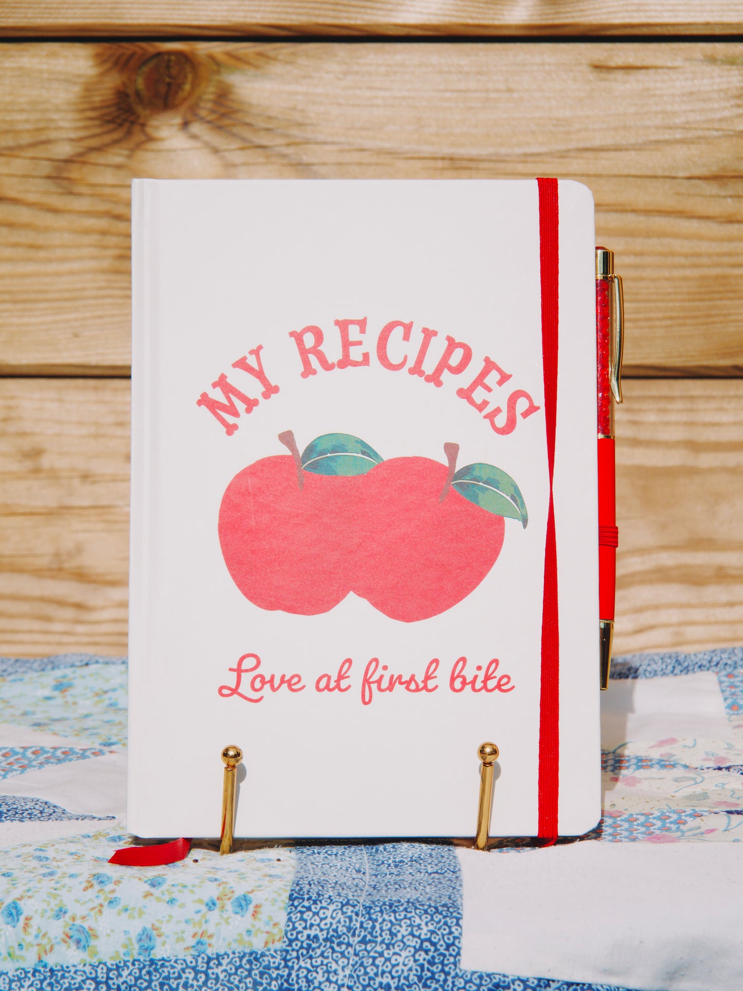 Carnet de recettes A5 avec stylo