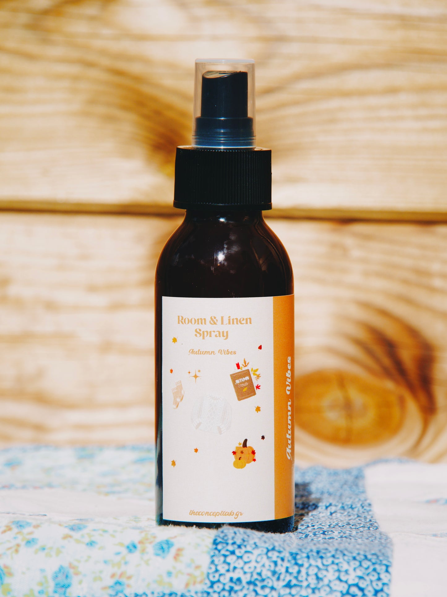Spray d'ambiance et pour le linge Automne - Latte à la citrouille et aux épices 100 ml