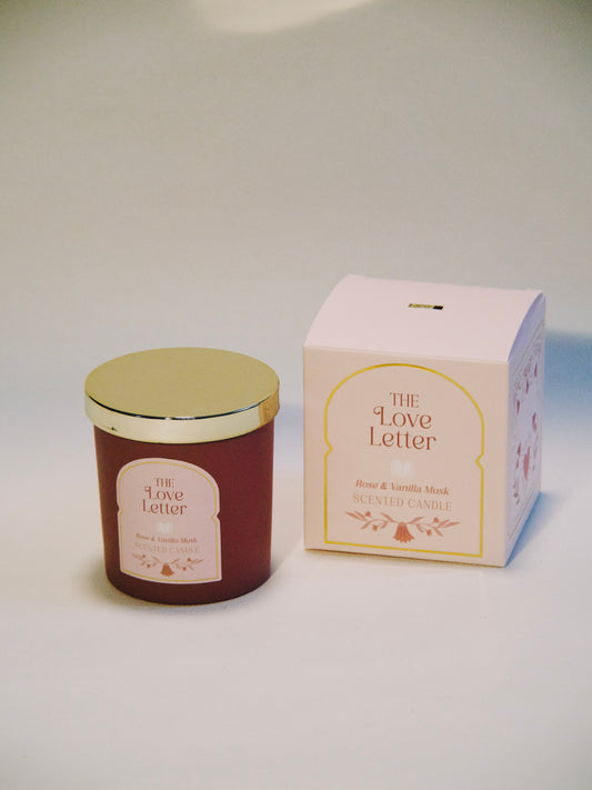 Bougie "Lettre d'amour" 💟