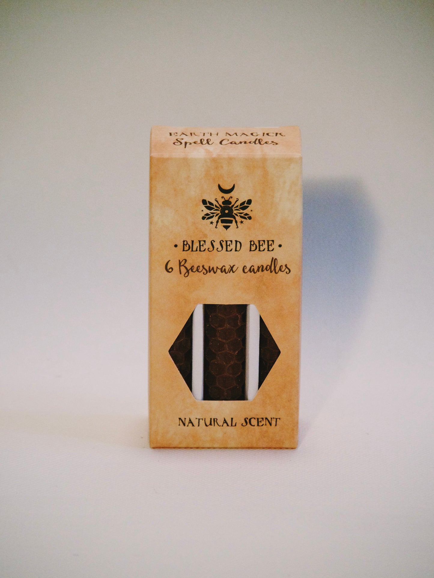 ✨Ensemble de 6 bougies magiques brunes en cire d'abeille