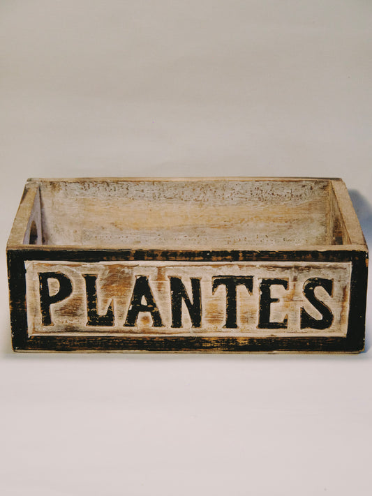Caisse en bois "Plantes"