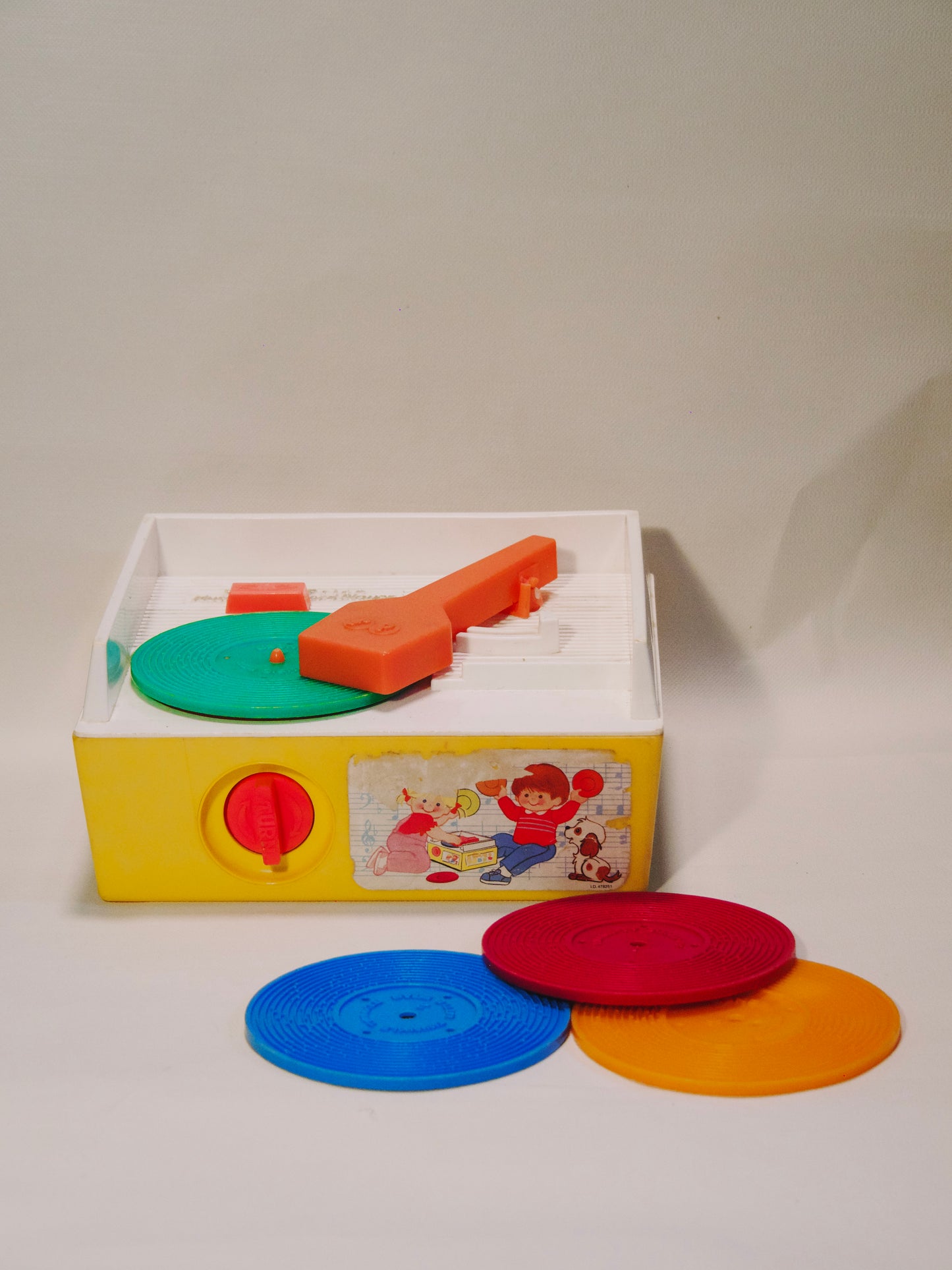 Tourne disques vintage Fisher Price 1986 et 5 disques