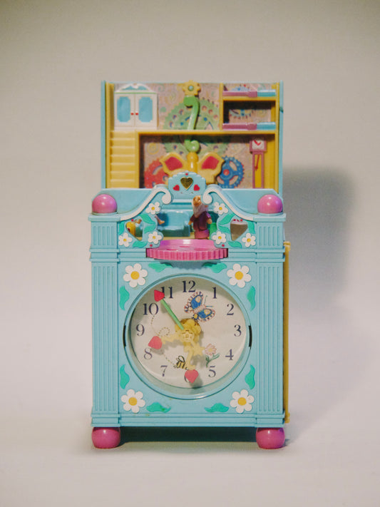 MYTHIQUE : Horloge Polly Pocket avec deux mini-personnages