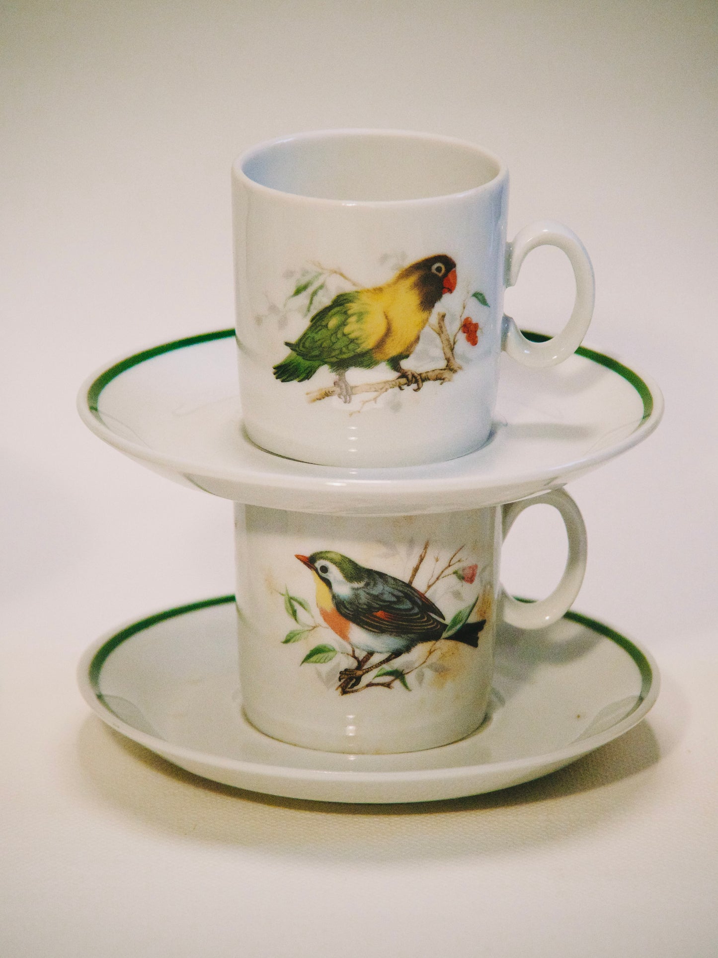 Service à Café oiseaux vintage