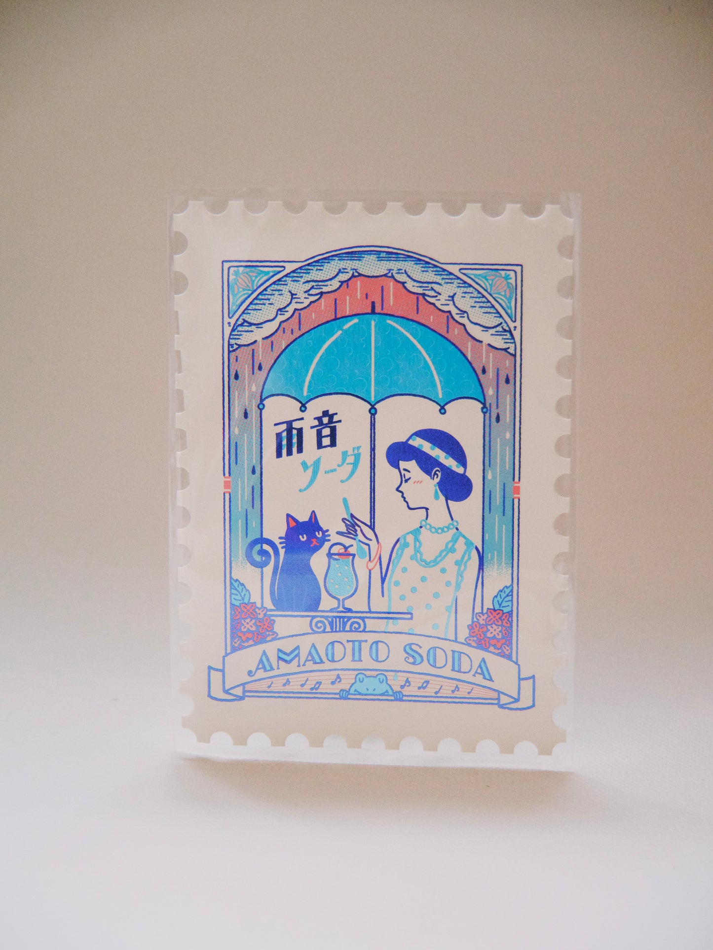 Carte Postale irisée - Ob1toy x ROKKAKU