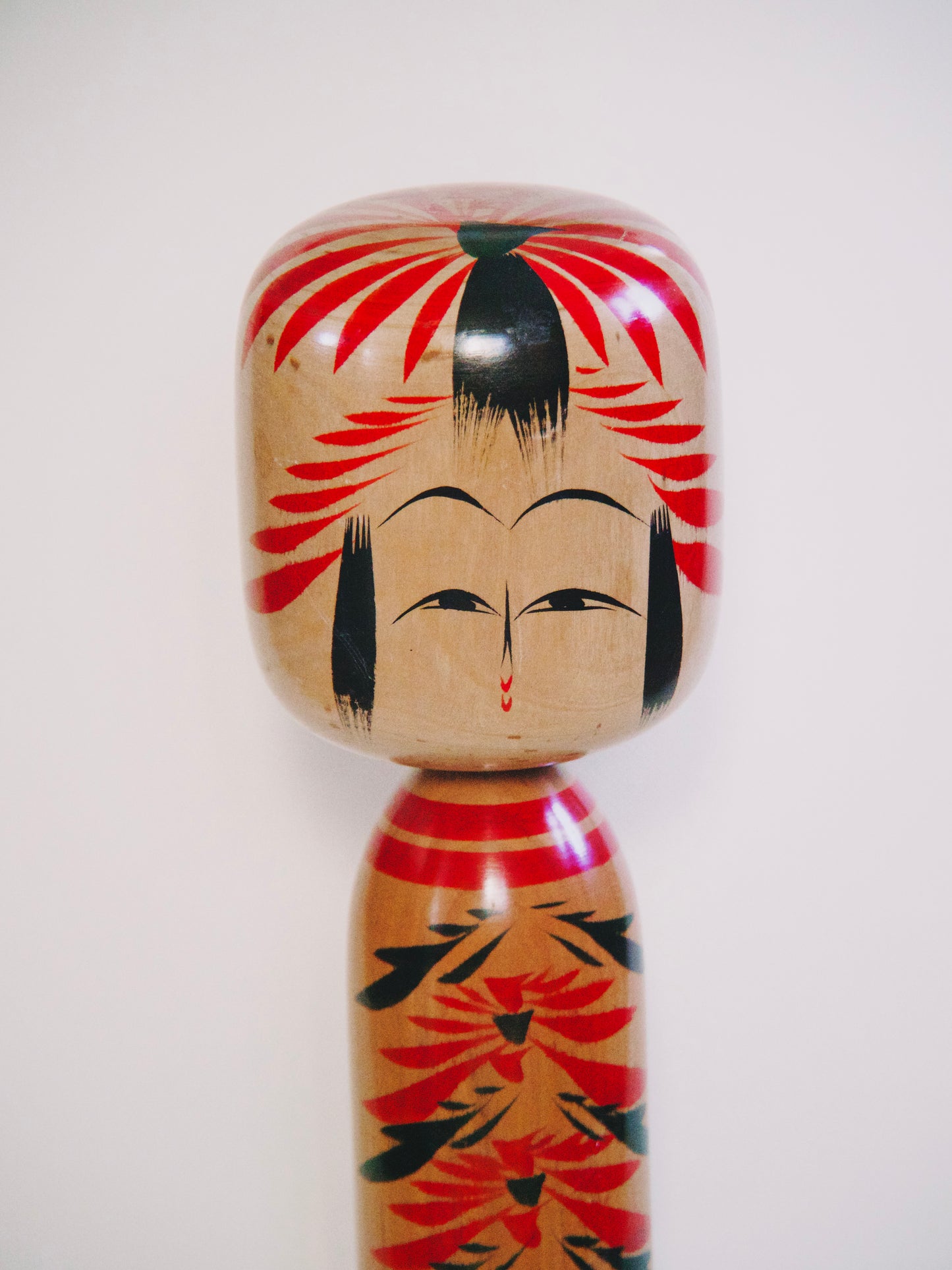 Authentique poupée japonaise Kokeshi grande taille 30 cm