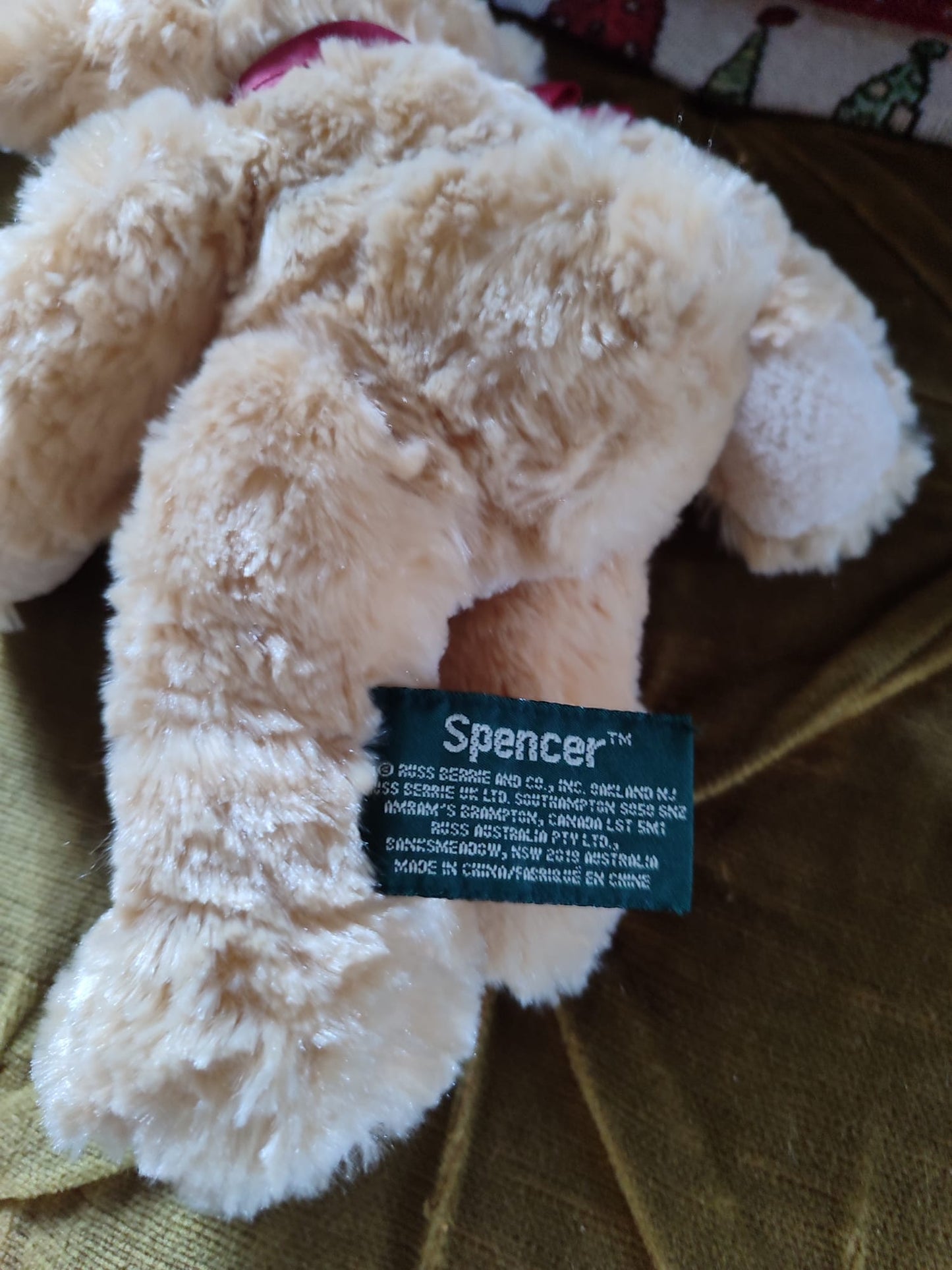 🧸 Oscar, Ourson en peluche "Spencer", made in USA