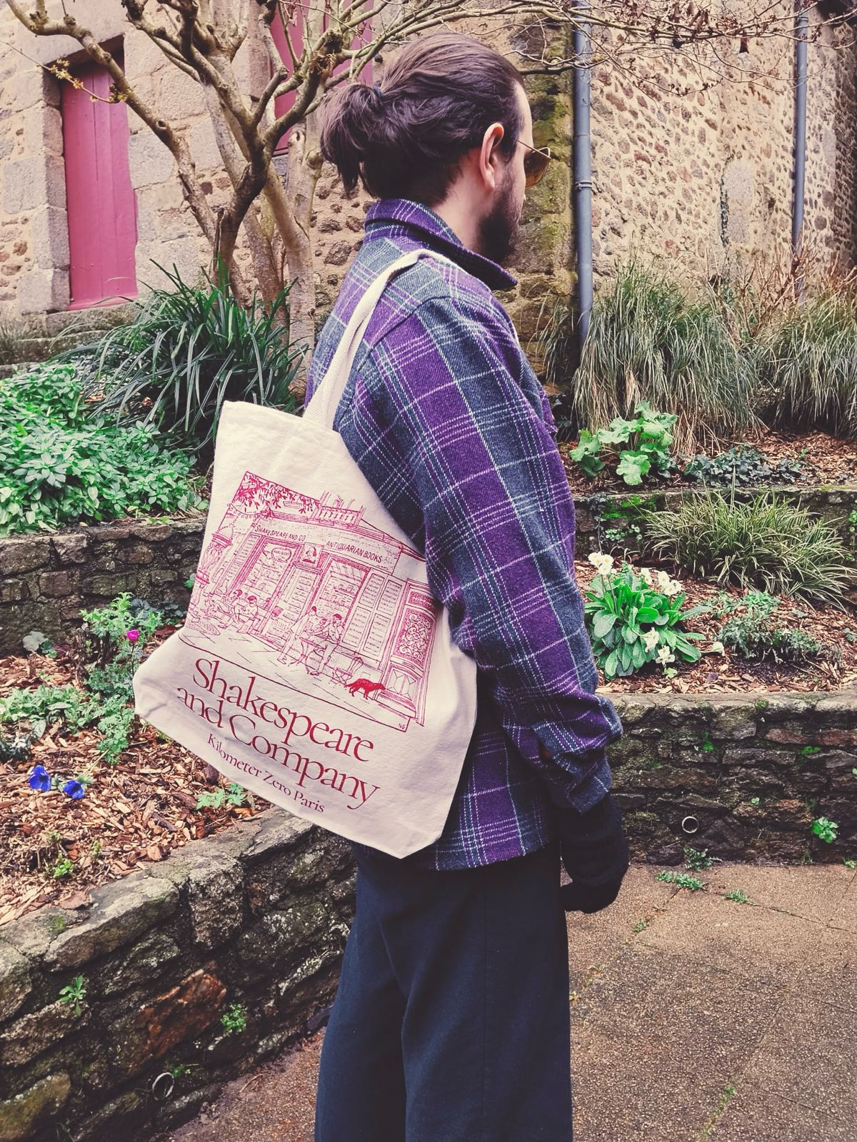 Tote Bag "Shakespeare & Co" - Rouge