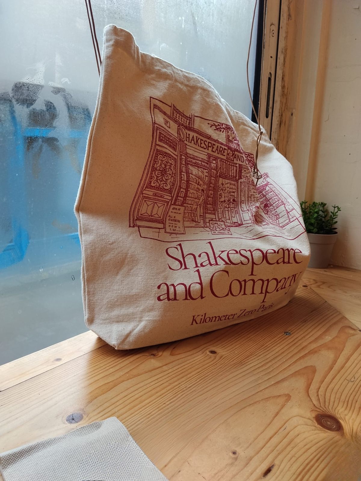 Tote Bag "Shakespeare & Co" - Rouge