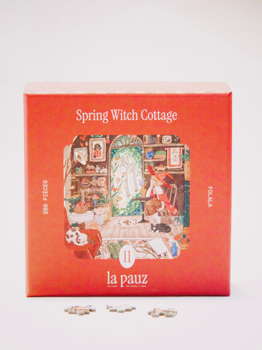 Puzzle Mini 280 Pièces – Spring Witch Cottage | La Pauz x Folala