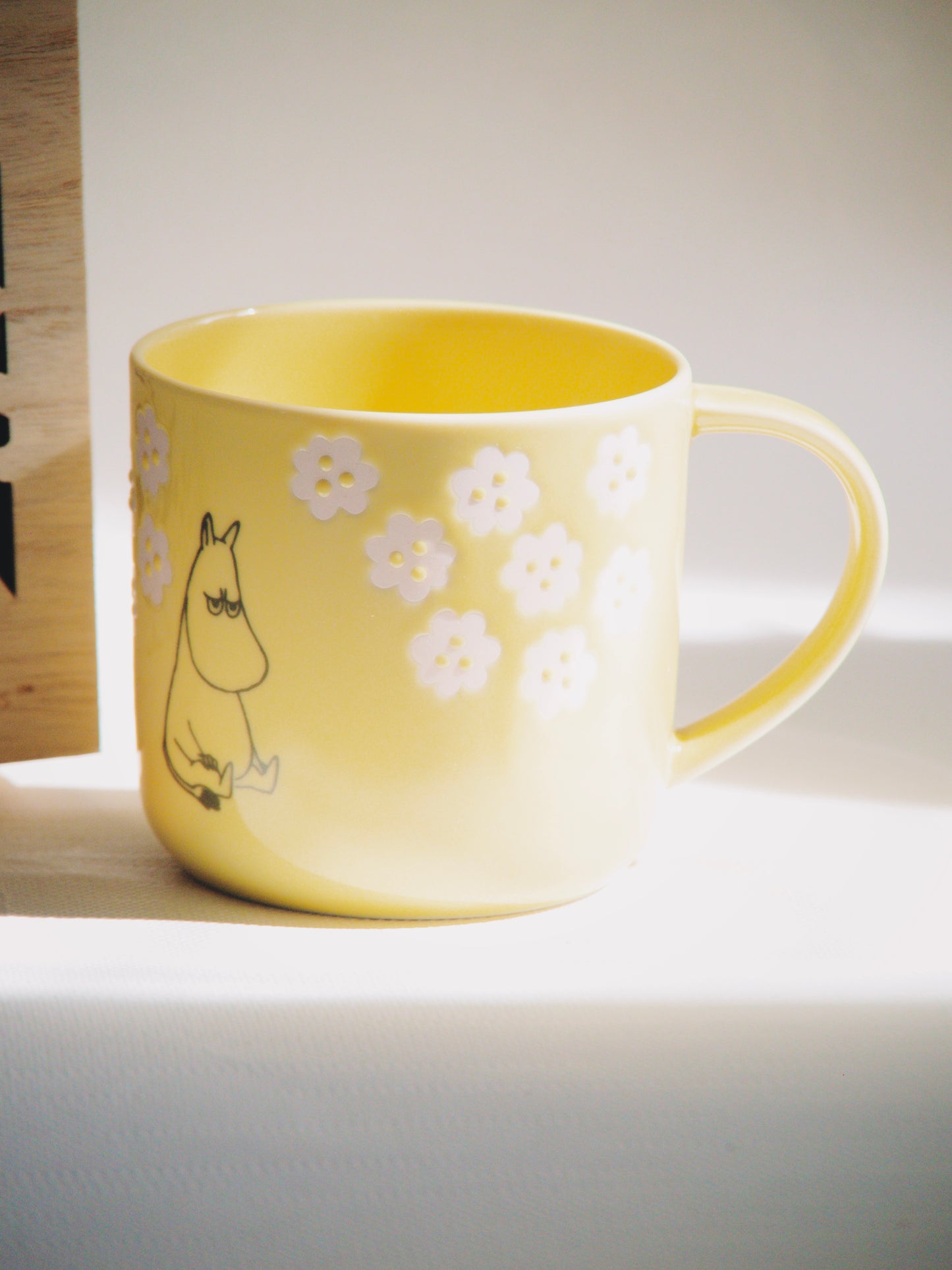 Coffret Mug Moomin – Édition Fleurs Pastel & Boîte en Bois Gravée