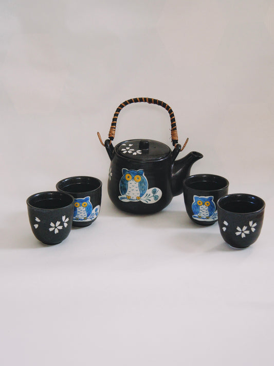 Service à thé japonais en grès