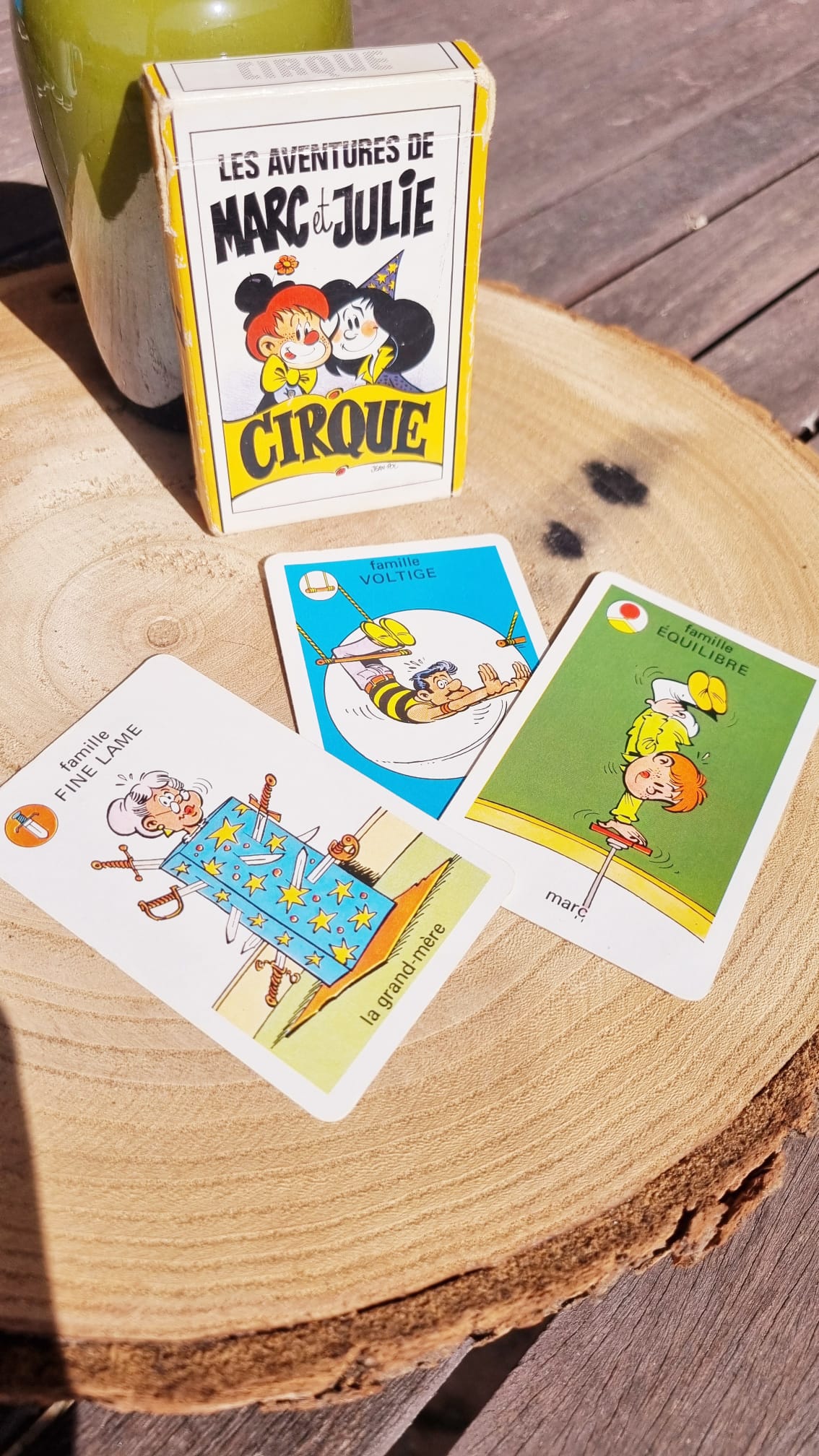 Lot de deux jeux de cartes Marc & Julie