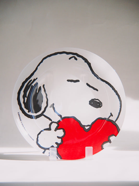 Jolie assiette à dessert Snoopy