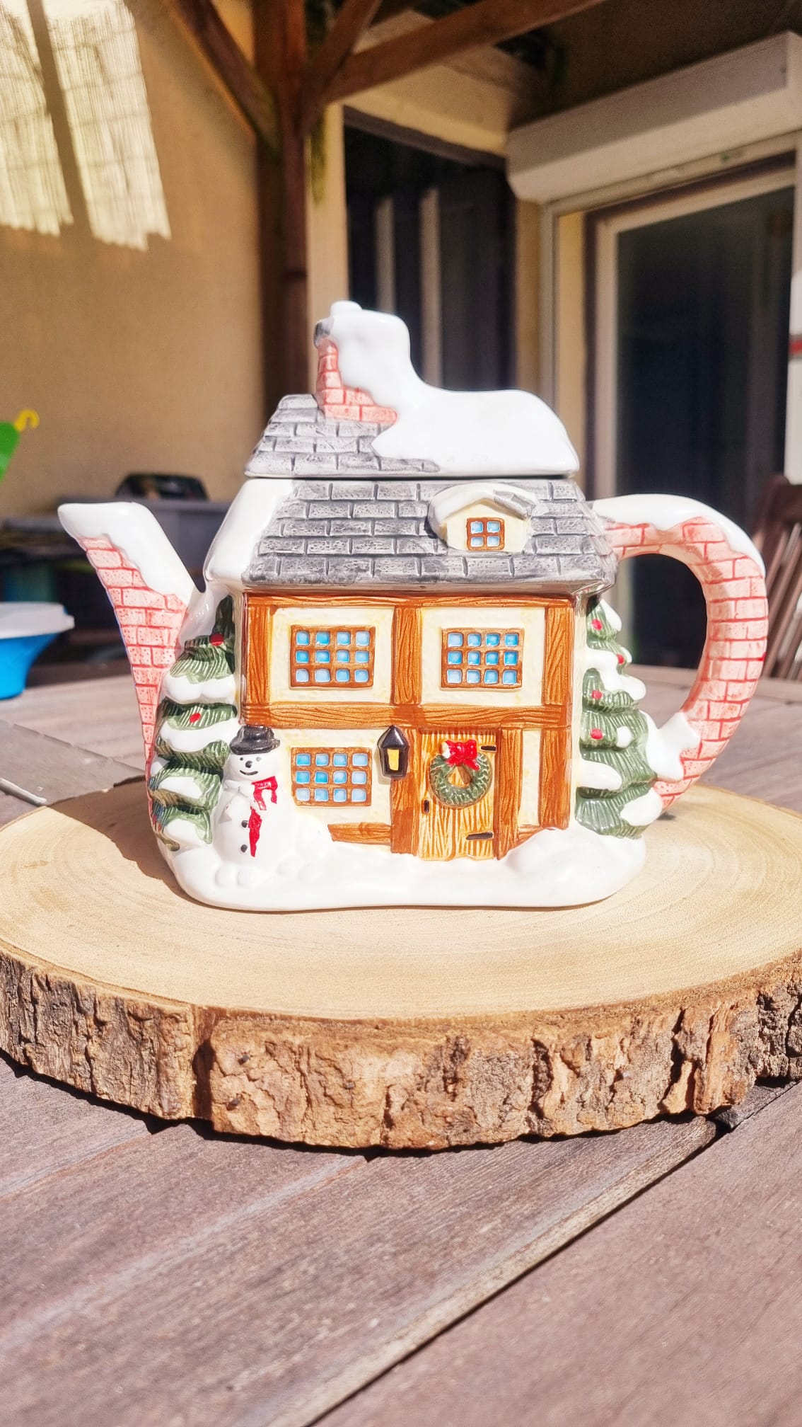 Théière Noël anglaise