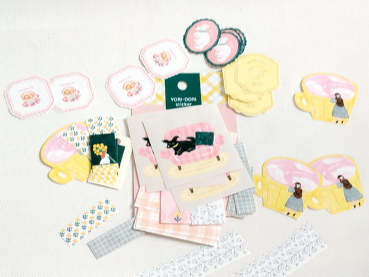 Kit de stickers Japon mignon