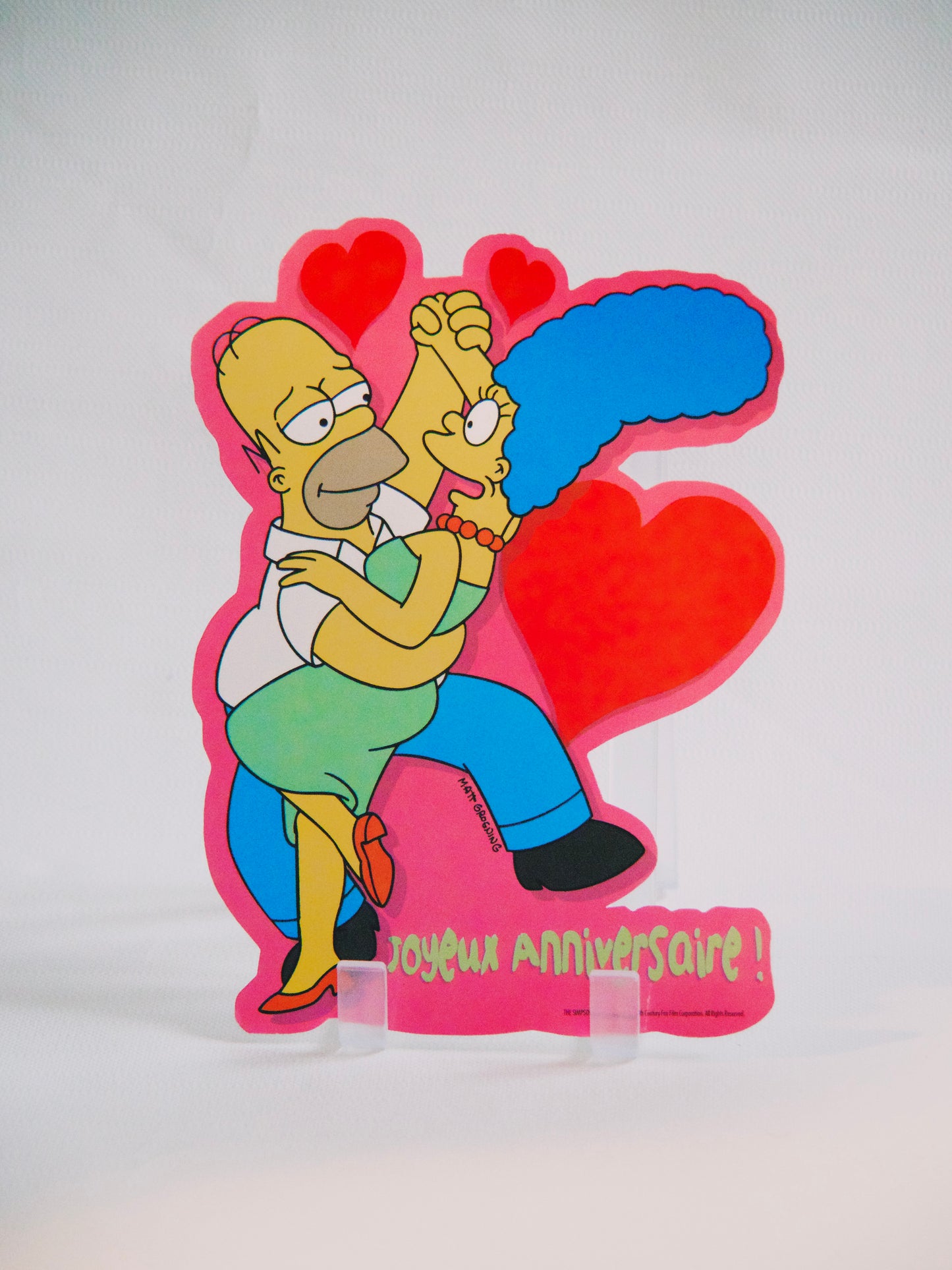 Carte de voeux Simpsons Marge & Homer